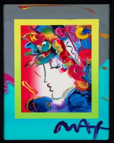 Peter Max Blushing Beauty on Blends Mixed Media 2006