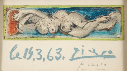 Pablo Picasso Femme nue Couchee Original Lithograph 1963