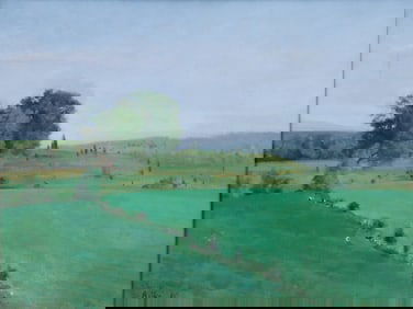 Paul Resika 1965 oil The Meadows Warwich