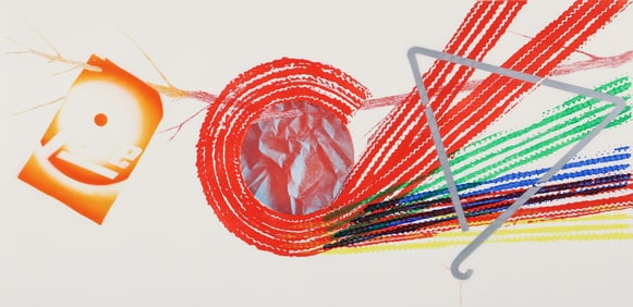 James Rosenquist Spokes 1977 Signed Color Etching