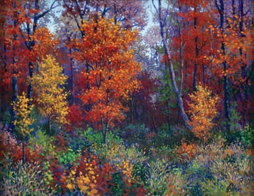 Jim Salem oil on canvas October Woodland