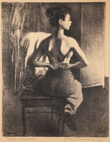 Raphael Soyer AAA orig lithograph The Model