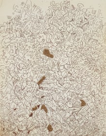 Mark Tobey Psaltery Second Form 1974 Etching Signed