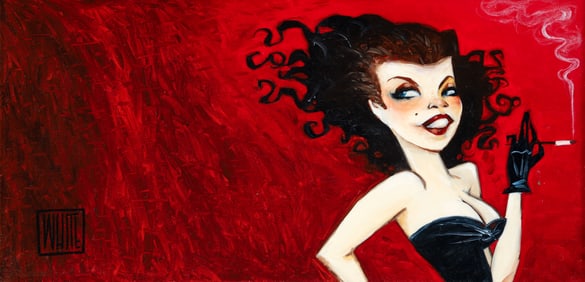 Todd White oil painting A Little Fling 2010