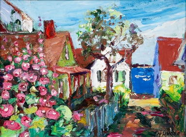 Nancy Whorf 2001 oil Lovett's Court