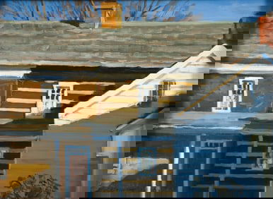 Ron Donoughe 2003 oil Compass Inn