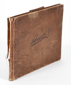 Lila Hetzel Sketchbook 1894 filled with Pencil and Ink Drawings