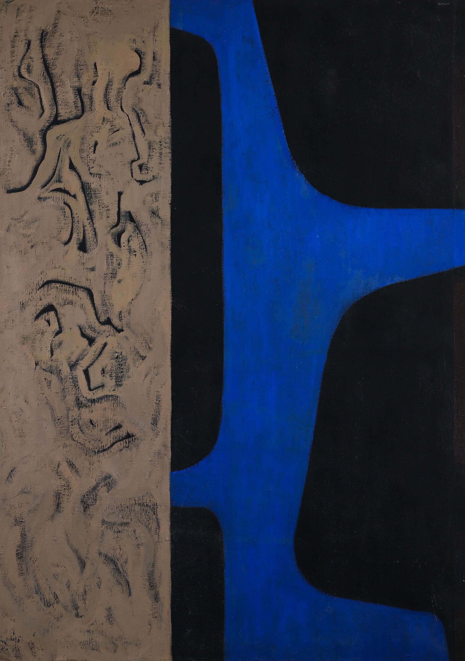 Milton Weiss Ritual 1972 Abstract Oil on Canvas (1 of 4)