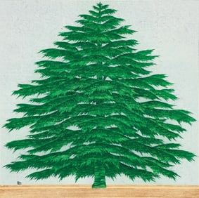 Hajime Namiki Tree Scene 63 Signed Color Woodblock