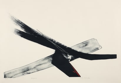 Toko Shinoda signed orig lithograph Tribute