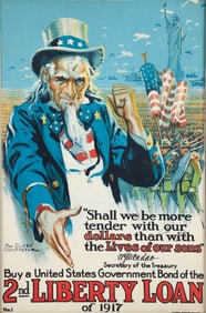 Dan Sayre Groesbeck vintage poster Shall we be more tender