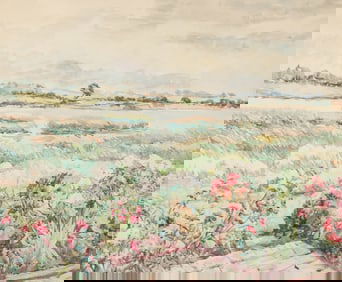 Princess Alexandra Victoria landscape watercolor Schleswig-Holstein