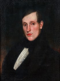 Portrait of a Gentleman late 18th or early 19th oil ptg