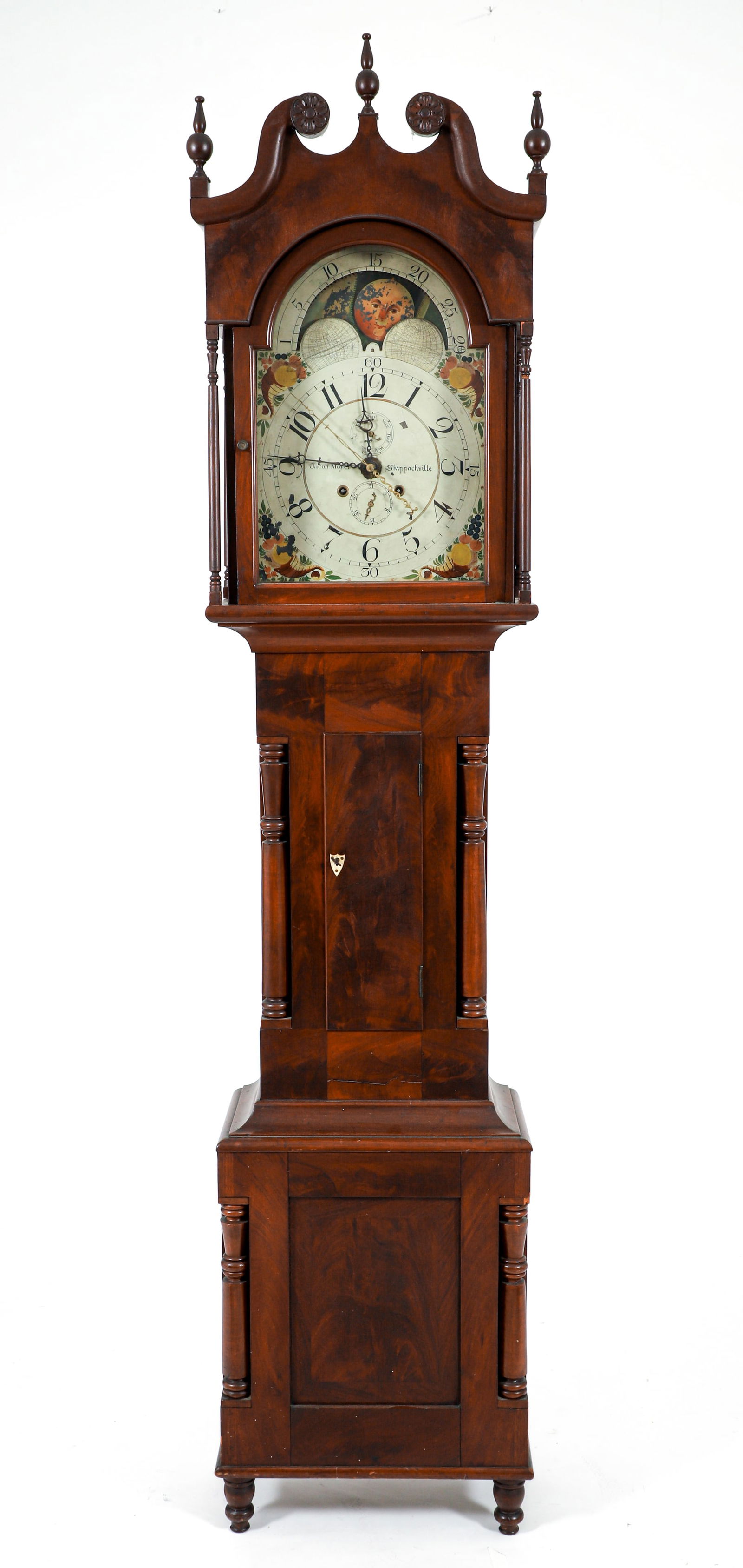 Jacob Moyer Skippackville Tall Case Clock c.1830s Eastern PA (1 of 8)
