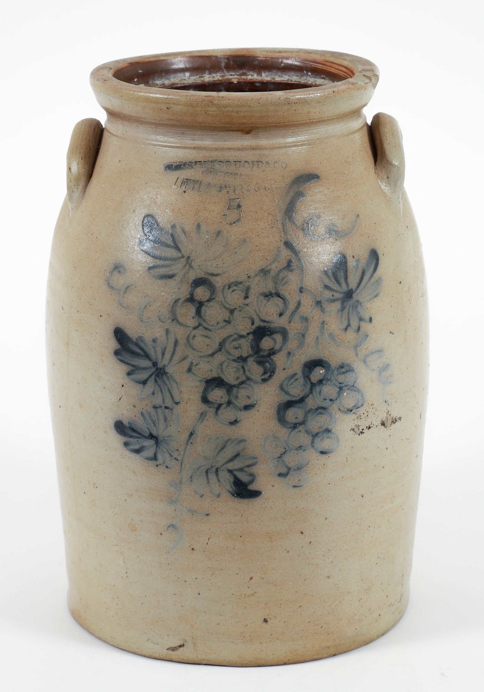 William Macquoid 5 Gallon Stoneware Crock NYC (1 of 5)