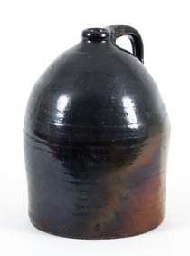 Antique American Large Glazed Stoneware Jug