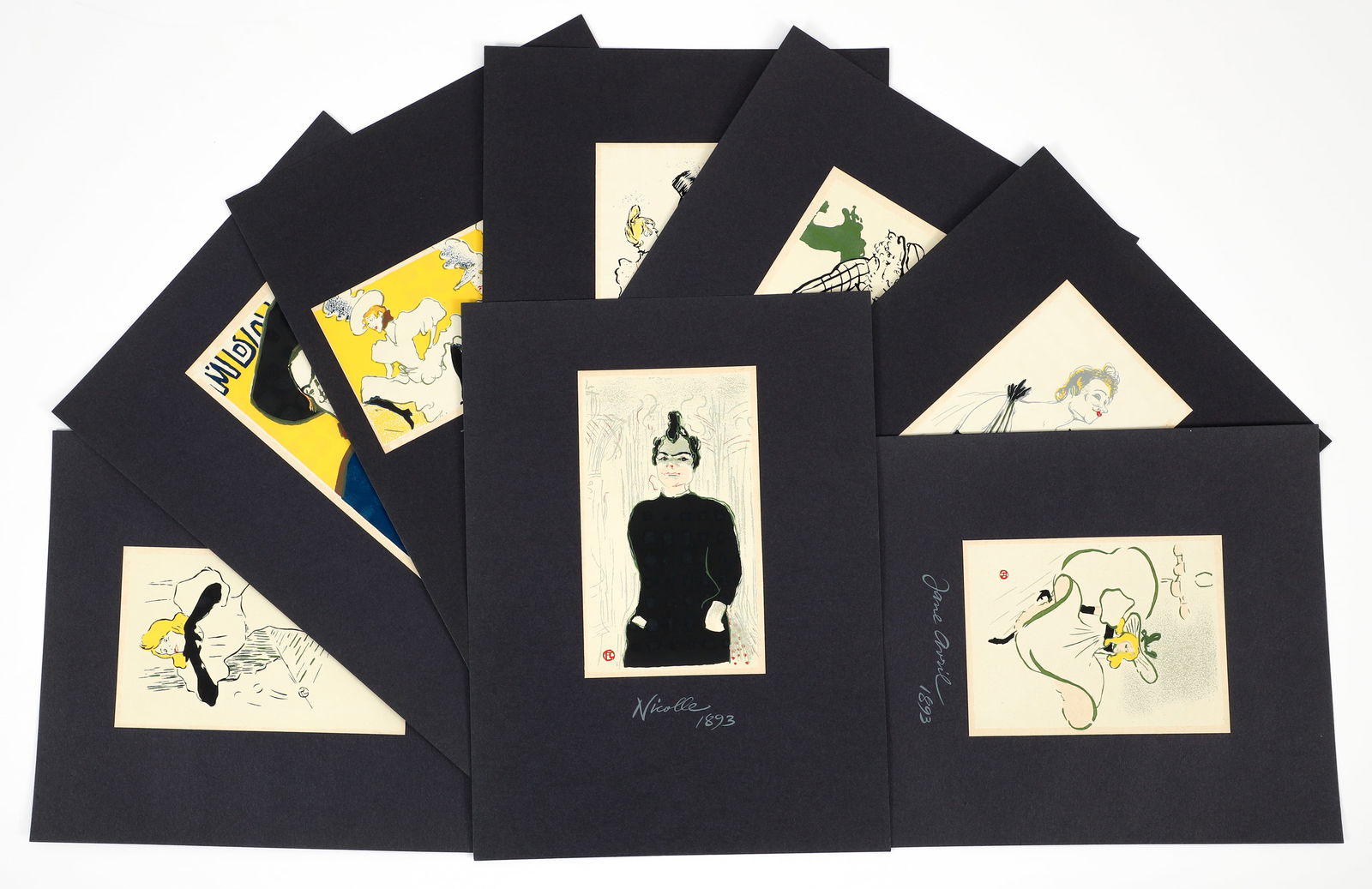 Henri de Toulouse-Lautrec portfolio of 8 Screenprints Pied Piper Press 1950s (1 of 5)