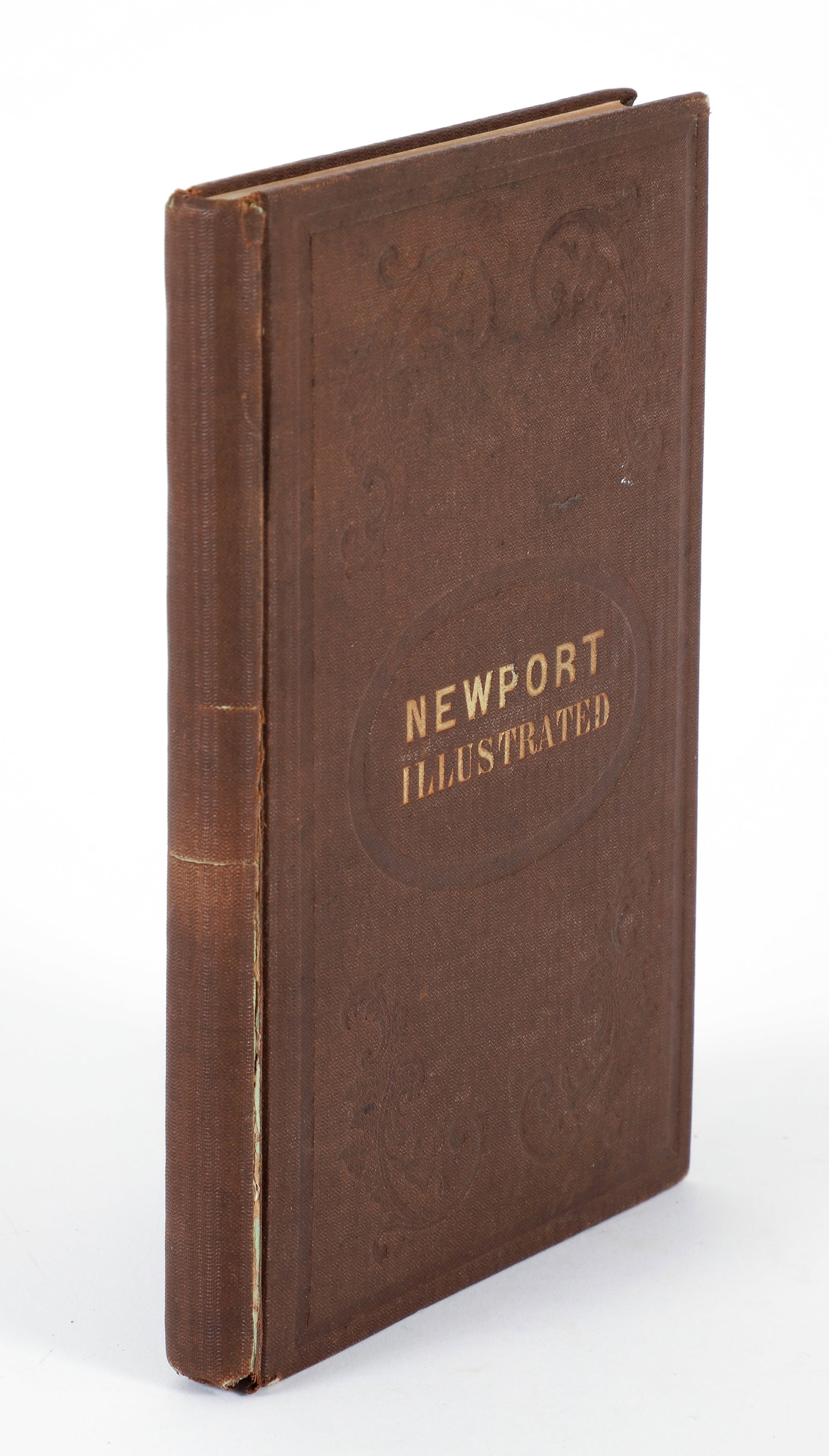 Newport Rhode Island Illustrated 1854: Mason, George C., Newport Illustrated, in a series of Pen and Pencil Sketches, 1854, D. Appleton, New York, hardcover, 12mo., 7.5 x 5 inches, original full brown cloth, gilt title, 110 pp., illustrate