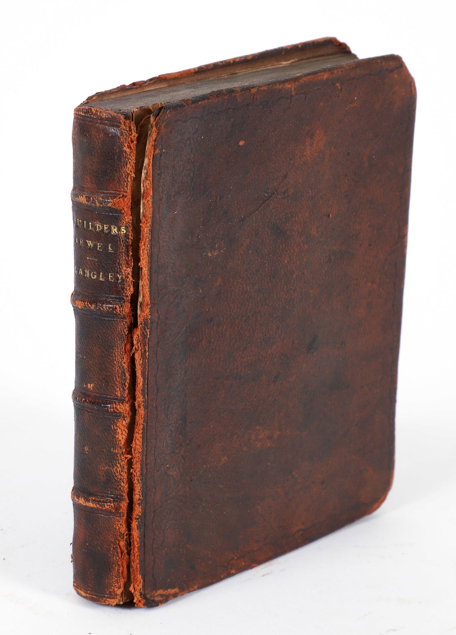 Langley Builder's Jewel Youth Instructor 1768 Irish ed.: Langley, B. and T., The Builder's Jewel: Or, the Youth's Instructor, and Workman's Remembrance…, 1768, twelfth edition, James William, Dublin, hardcover, 12mo., 5.75 x 5 inches, full contemporary ca