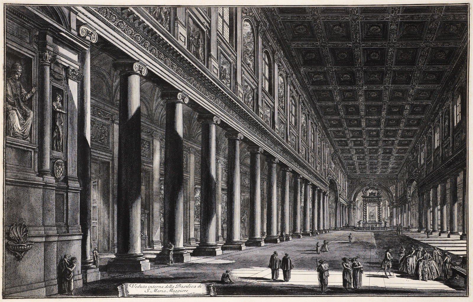 Piranesi Etching of St Maria Maggiore from Views of Rome (1 of 3)