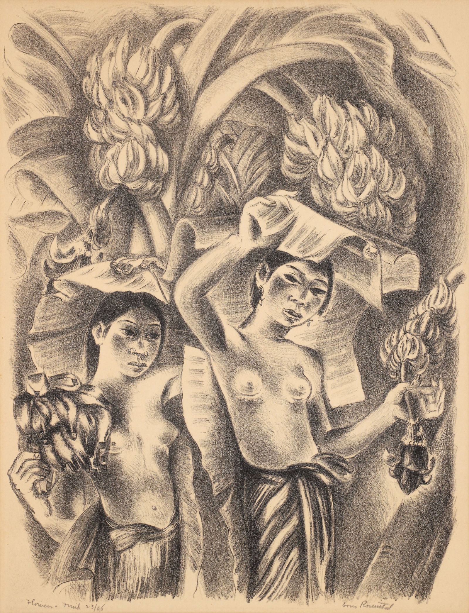 Doris Rosenthal lithograph Flowers and Fruit (1 of 4)