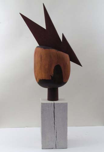 Rudolph H. Weingarten "Venus Flytrap" wooden sculp: Artist: Weingartner, Rudolph H. (Contemporary American) Title: Venus Flytrap Medium: various wood Dimensions: 42.5 x 7.5 x 18 inches Provenance: acquired from the artist