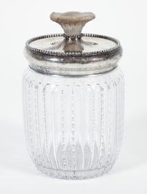 Redlich & Co. Sterling Silver Mounted Cut Glass Humidor