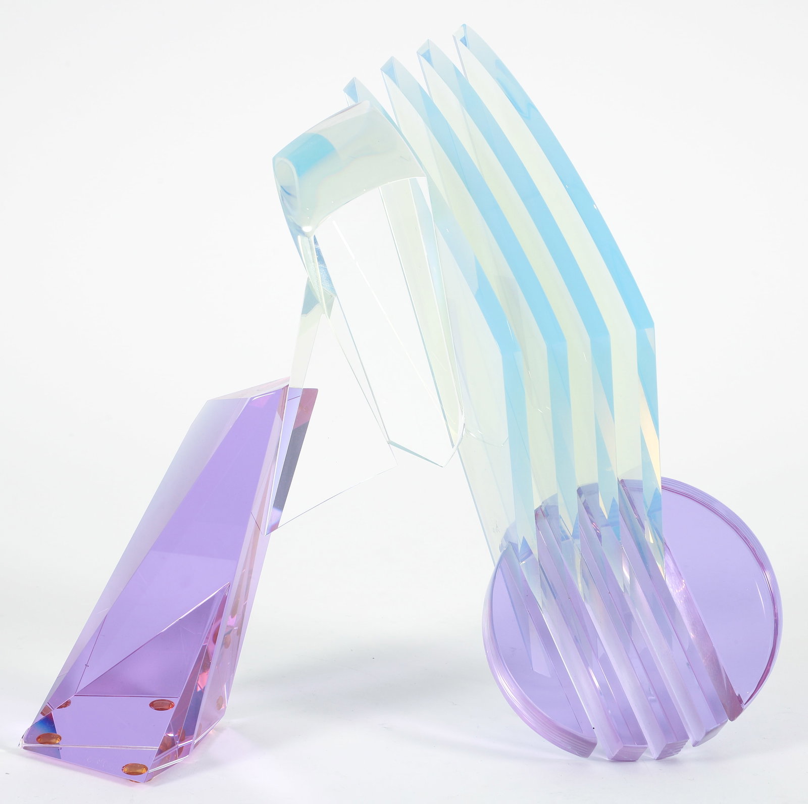 Cissy McCaa early 1990s glass sculpture Split Time Connected (1 of 6)