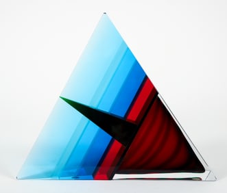 Pavel Hlava 1993 glass sculpture Object 1