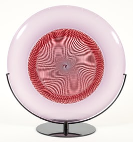 Lino Tagliapietra and Marina Angelin 1984 Glass Charger