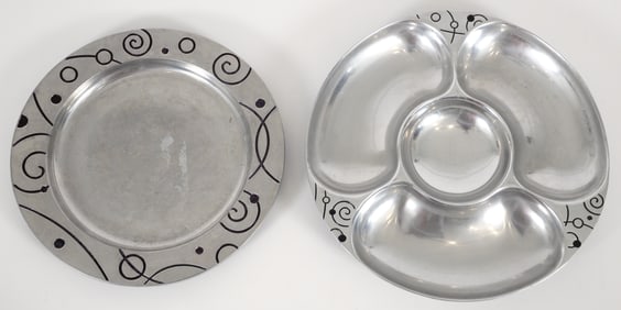 Two Wilton Future Pattern Serving Dishes