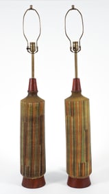 Pair of Aldo Londi Milano Moderna Series Table Lamps