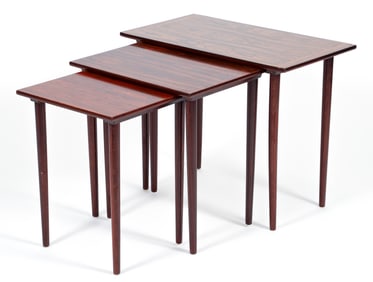 Kleppe Mobelfabrikk Rosewood Nesting Tables 1978