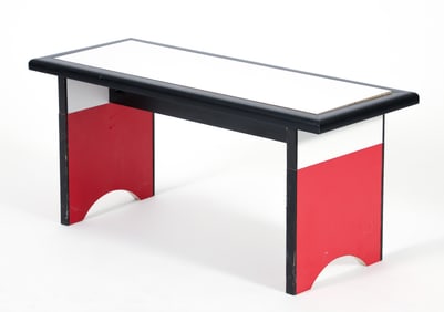 Martin Prekop unique Suprematist Bench with adjustable element