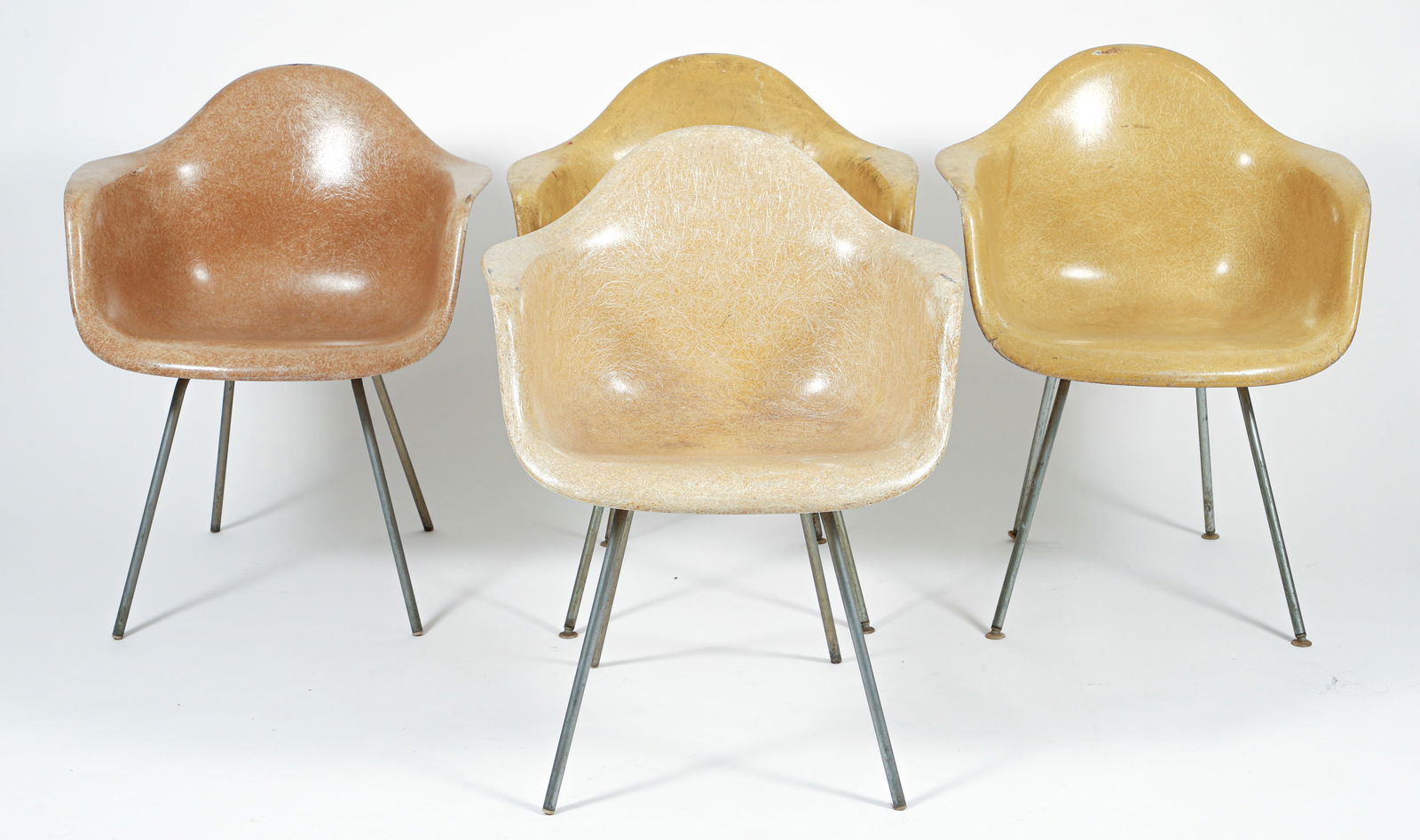 4 Eames for Herman Miller H Base Shell Armchairs (1 of 6)