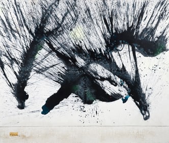 Richard Beaman Ab Ex 1972 painting Splintered Sea