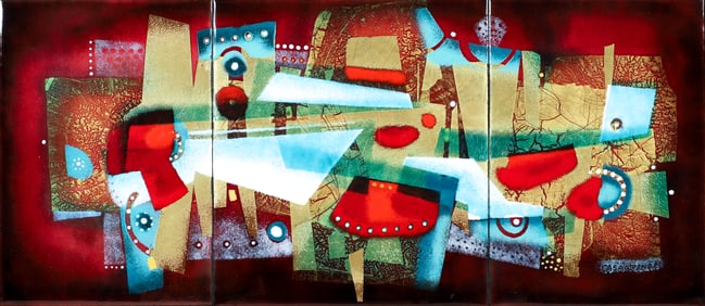 Herman Casagranda 1964 enamel Rhapsody in Gold