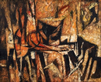Alberto Davila oil painting Chan Chan, (Chancay), 1960