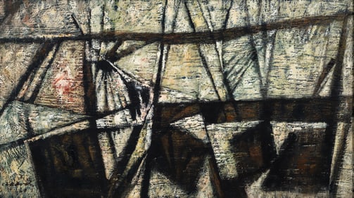 Alberto Davila 1960 painting Chancay, Lima, Peru