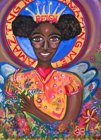 Vanessa German Reign Amazing Me work on paper 2014