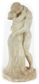 Enrico Glicenstein Marble Sculpture Embrace 1897