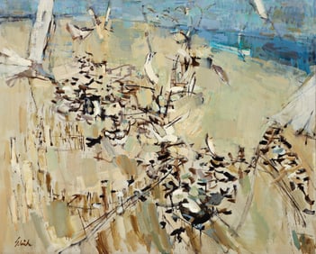 Shirl Herbert Goedike painting Beach Birds