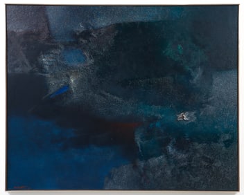 Arturo Kubotta oil and mixed media Untitled 1963