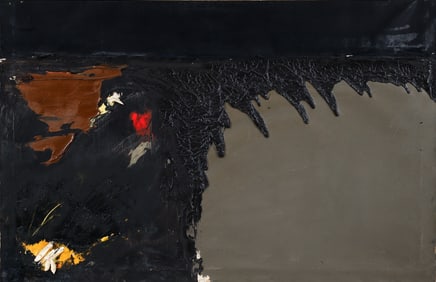 Albino Lucatello 1950s painting Delta at Night