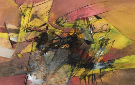 Jack Madson 1965 mixed media Abstract