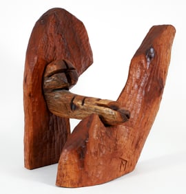 Thad Mosley Counterforms freestanding wood sculpture