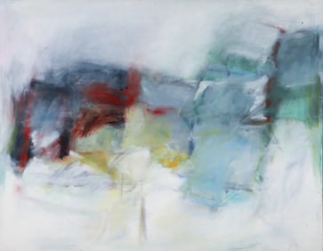 Linda Nisselson 1987 painting Berkshire Etremont Series #4