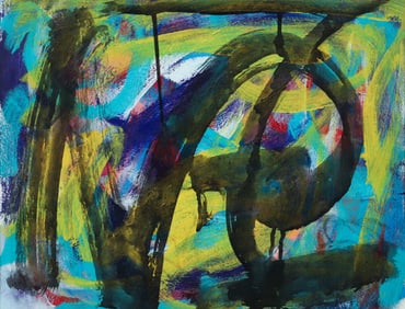 Hedy O'Beil Power Acrylic and Ink on Paper 2015