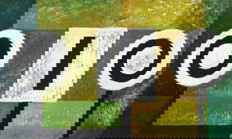 Louise Pershing 1950s painting Princeton Football