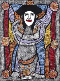 Prosper Pierre-Louis Female Spirit 1989 Acrylic on Canvas